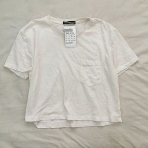 Brandy Melville White Crop Top